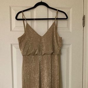 Lulus Gold Bridesmaid dress